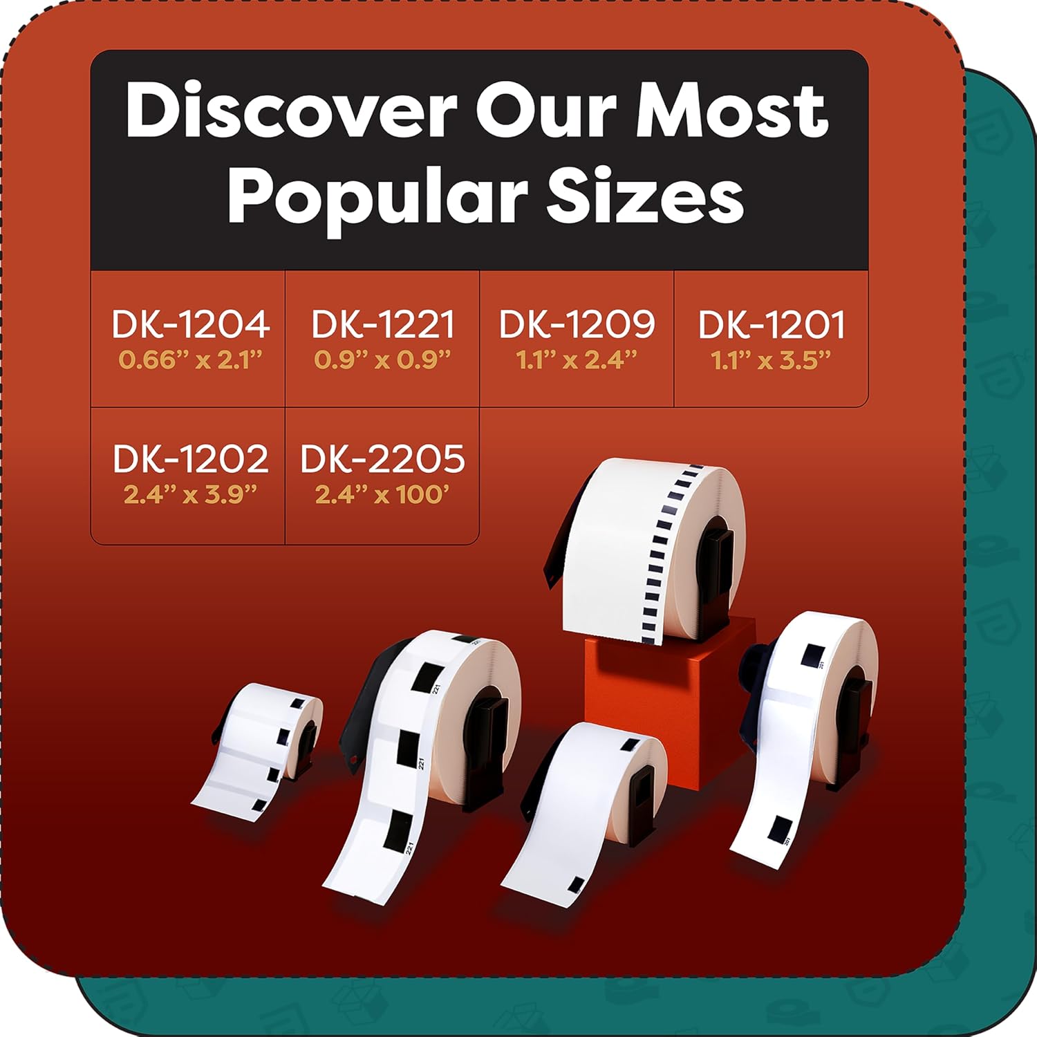 Aegis Adhesives - Replacement for Brother DK-1201 (12 Rolls, 4800 Total) 1.1" X 3.5" Direct Thermal Address Labels with Reusable Frame - Compatible with QL Printers, QL-800, QL-810W, QL-820NWB