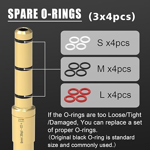 Miniatura 2 de Laser Bore Sight, Visor láser de extremo de cañón preciso y fácil de ajustar para revólveres, pistolas y armas de aire