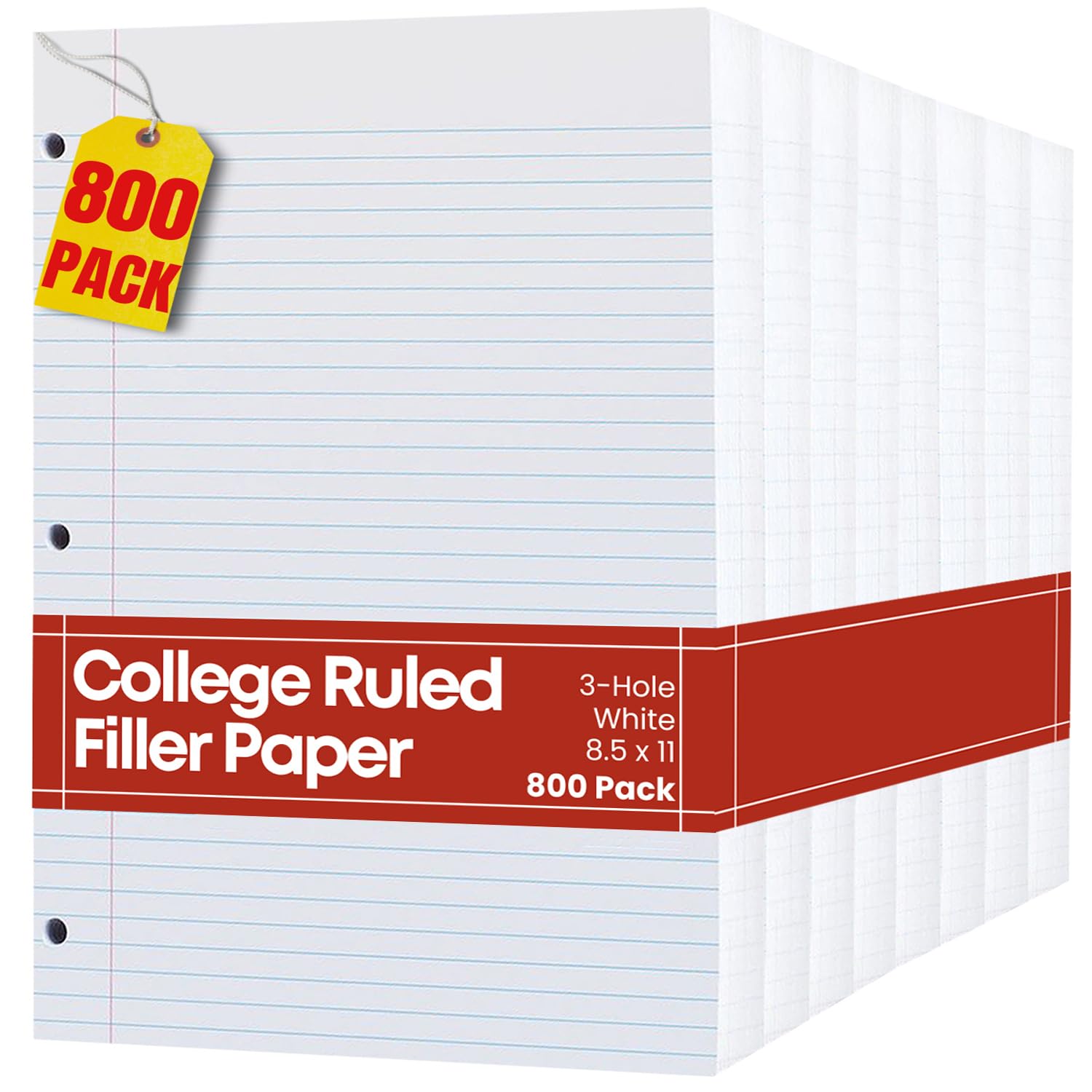 leel① Amazon.com : 1InTheOffice Loose Leaf Paper College Ruled