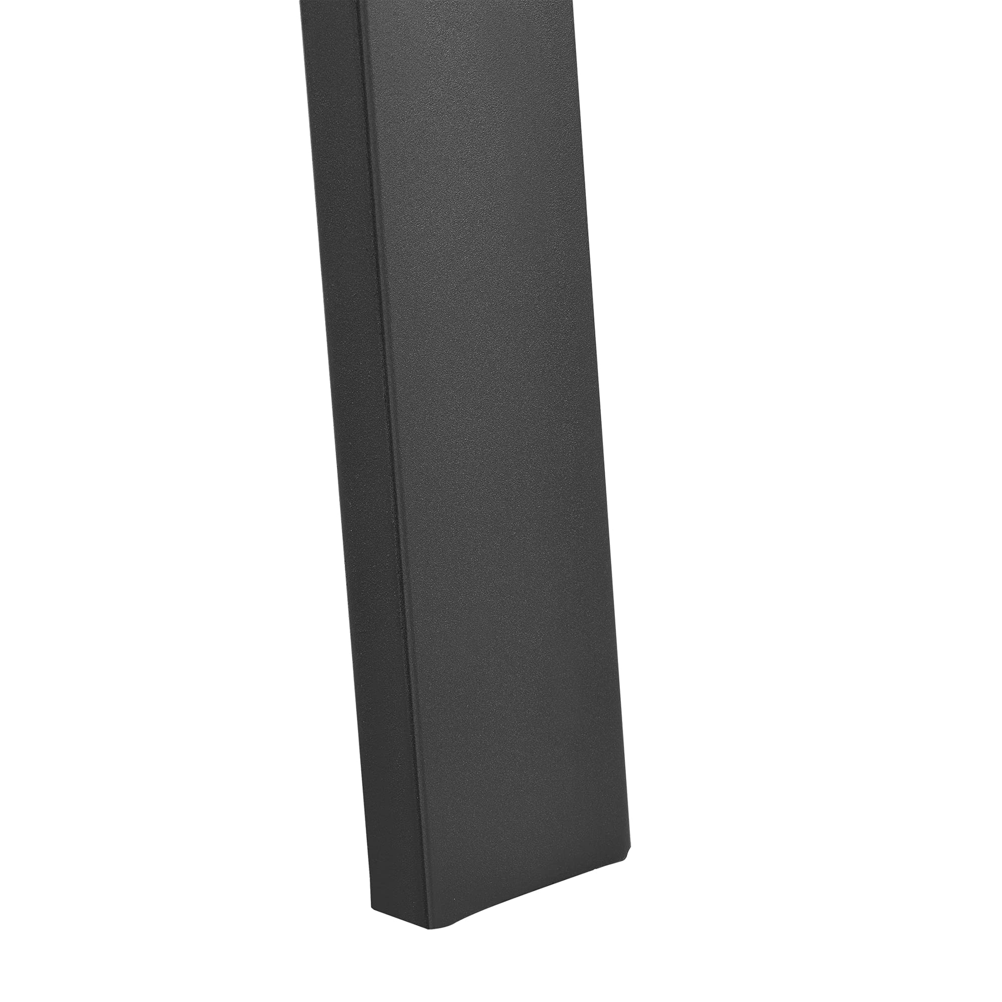 [en.casa] Juego de 2X Patas de Mesa Comedor Set de 2X Patas de Escritorio Armazón de Mesa Incl. Material de Montaje Acero 55-70 x 72 cm Negro Mate