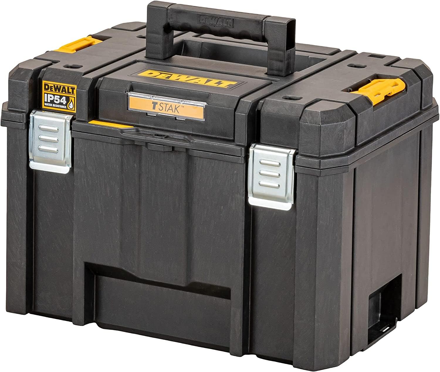 DEWALT DWST83346-1 - Caja de herramientas profunda VI TSTAK, Volumen de 44 litros, Combinable con otras cajas TSTAK, IP54