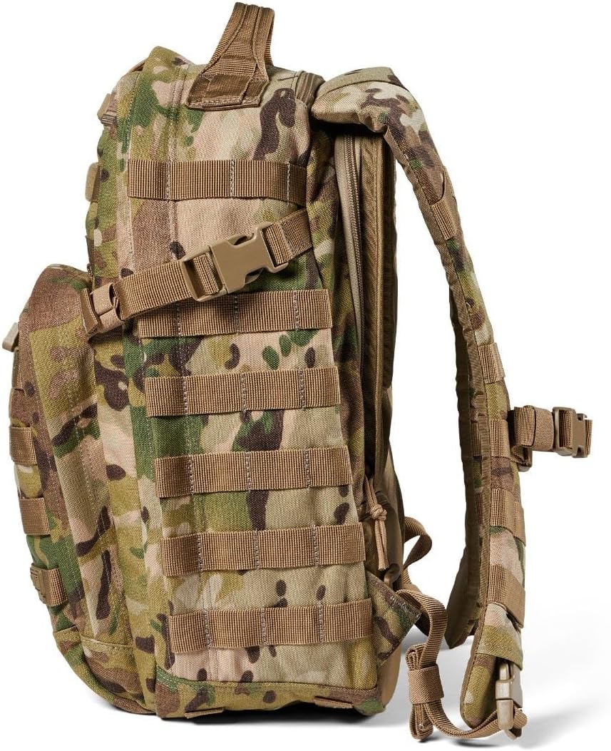 5.11 Tactical Backpack, RUSH 12 2.0 Military Survival Molle Back Pack with Laptop Compartment, Small, 24L, Multicam, Style 56562ABR - Image 5
