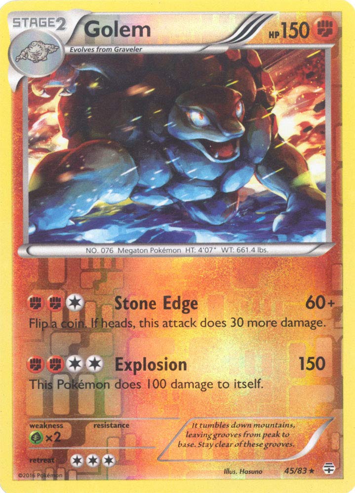 Amazon.com: Pokemon - Golem (45/83) - Generations - Reverse
