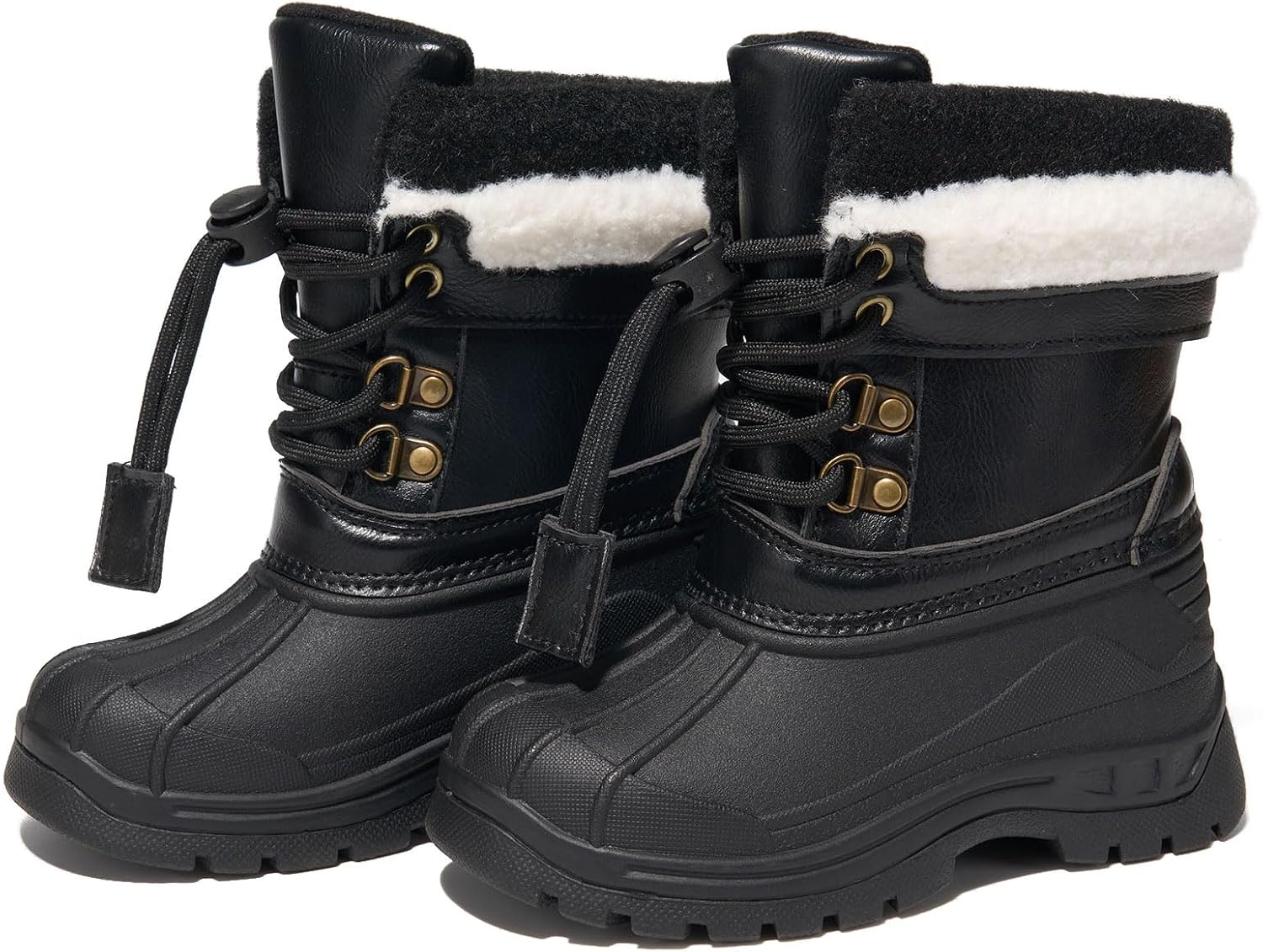 Toddler Snow Winter Boots Boys Girls Waterproof Shoes Slip Resistant for Outdoor Cold Weather