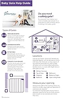 Vista 6 de Puerta del pasillo Dreambaby Liberty extra ancho, Blanco