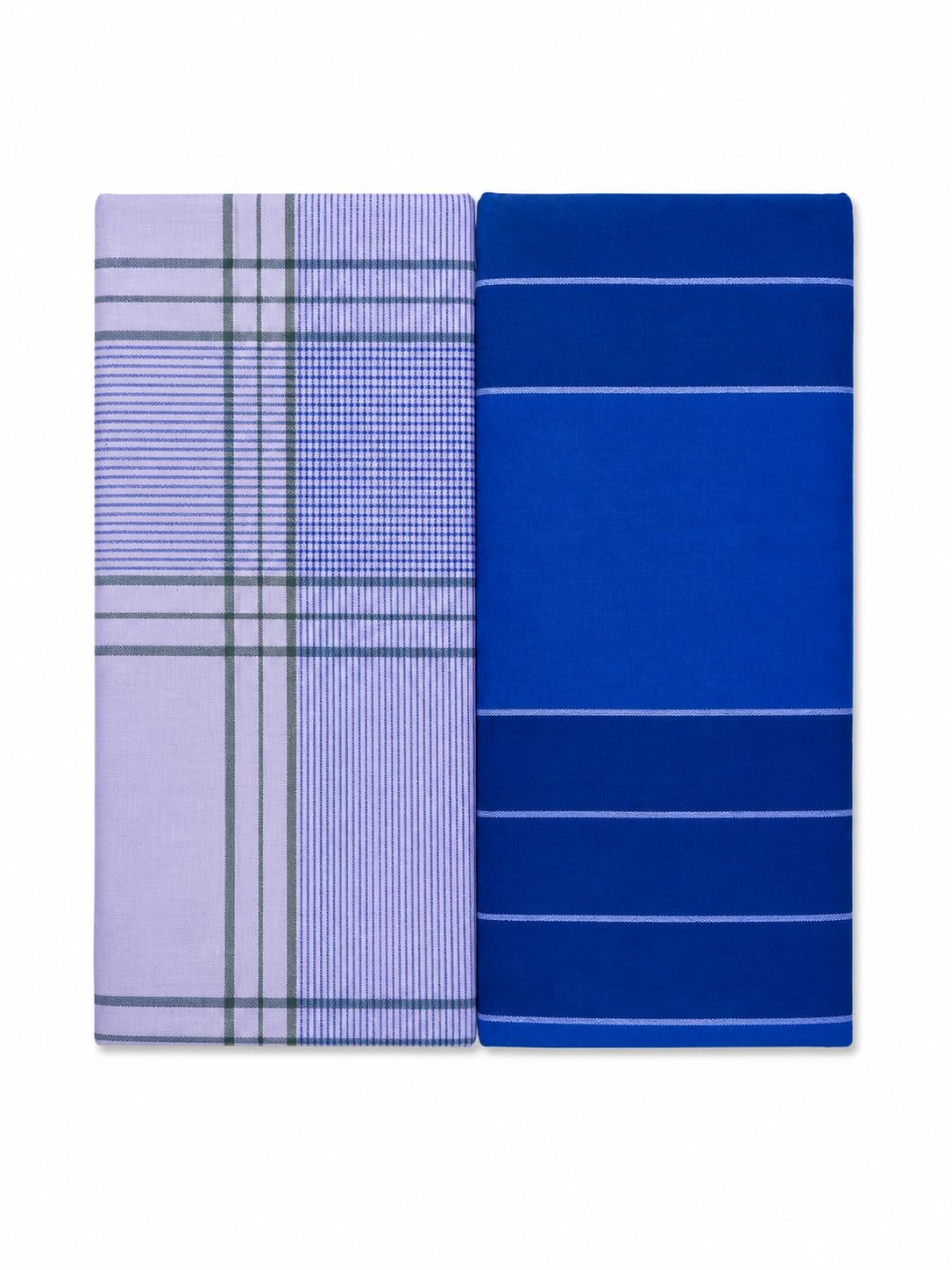 Kavinaya Textile White & Blue Multicolor Type Lungi - 2 Pcs-picture-19
