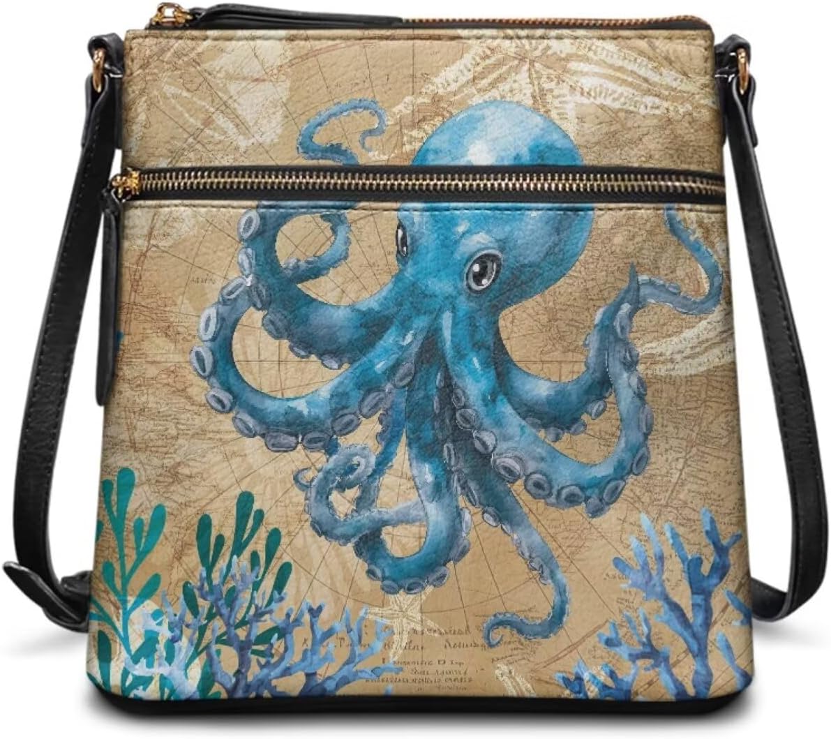 Lotusorchid Shoulder Purse Hobo Tote Handbag, Leather Crossbody Shoulder Bag with Adjustable Strap for Women