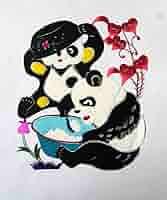 Amazon.co.jp: 中国伝統工芸 切り絵（きりえ、キリ絵、きり絵