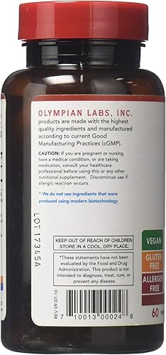 Miniatura 2 de Olympian Labs Extracto de Ginkgo Biloba 60 Cápsulas Vegetarianas