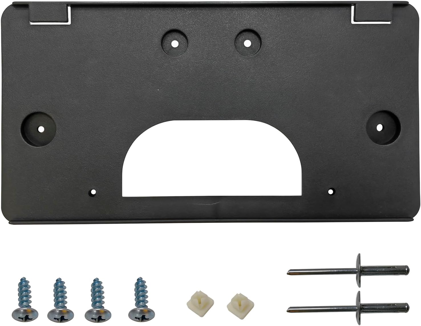 Front Bumper License Plate Frame Bracket Holder Compatible with 2003 2004 2005 2006 2007 GMC Sierra 1500 2500HD 3500HD Replace 15199886,GM1068135