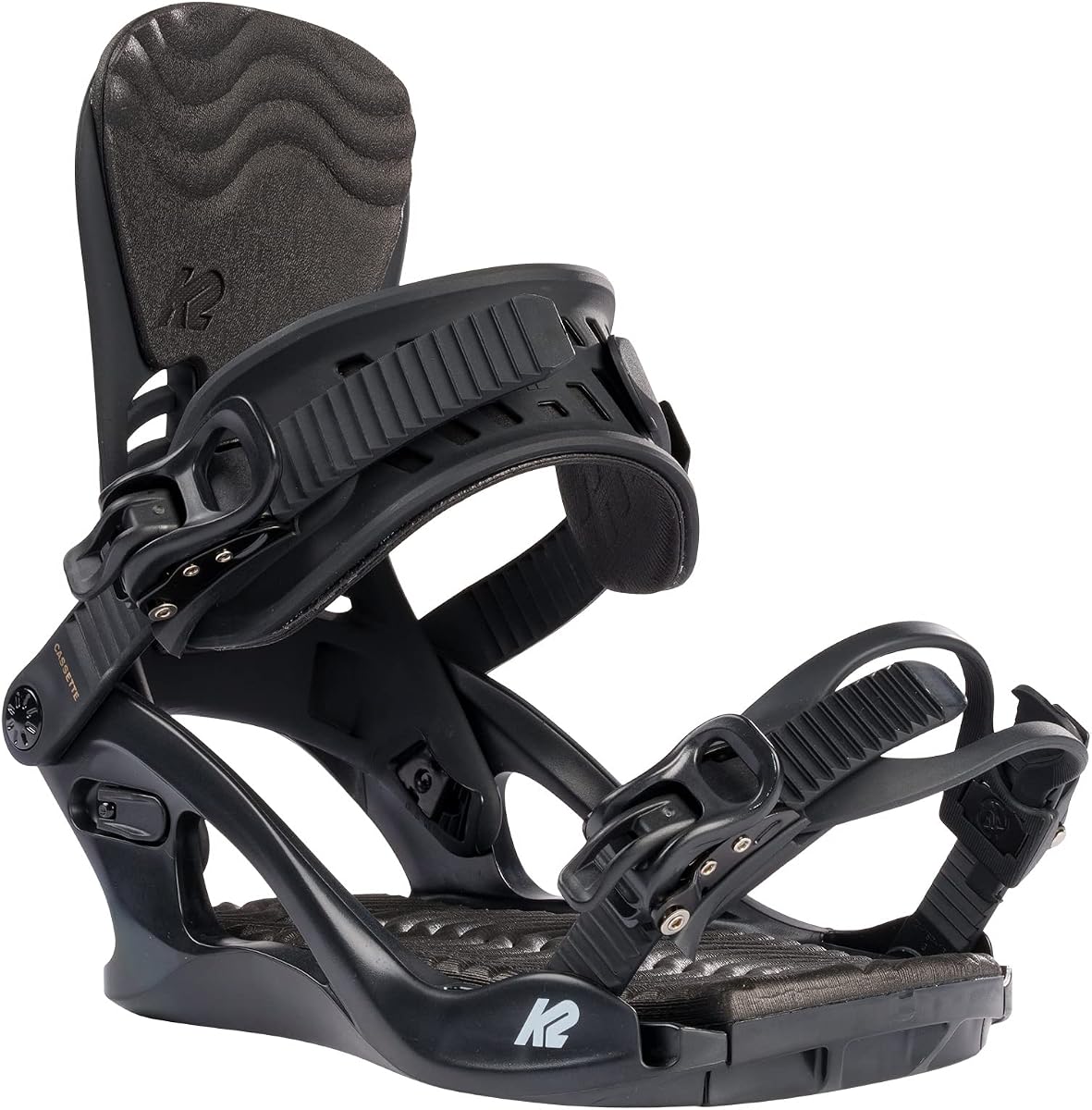 Cassette Men's Snowboard Bindings | Flex 5/10, Nylon Highback, Nylon Baseplate, Beginner/Intermediate