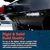 Vista 2 de True Mods 2 piezas de 17,8 cm de Barra de luz LED ultradelgada de una sola fila para fuera de carretera [1530 lm] [18 W] [Resistente al agua IP68]