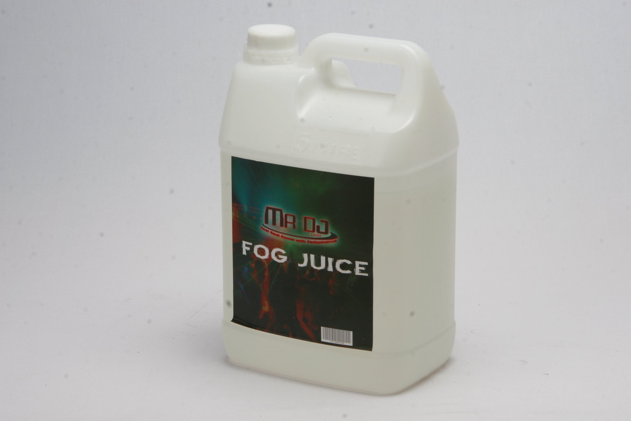 Mr. Dj Fog Juice Unscented 5 Liters Works with CHAUVET FOG MACHINES & other Fog Machine Brands