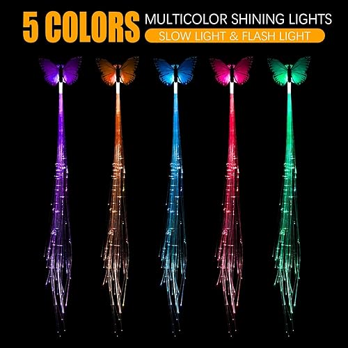 Miniatura 3 de Paquete de 15 accesorios para el cabello de hadas con luz LED, clips de extensión para mujeres y niñas, suministros de recuerdos de fiesta que