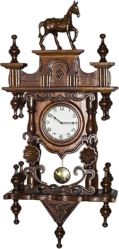 Miniatura 9 de Mecanismo de movimiento de reloj de péndulo de repuesto de eje largo de cuarzo con péndulo (longitud del eje 45 pulgadas0.787 in)