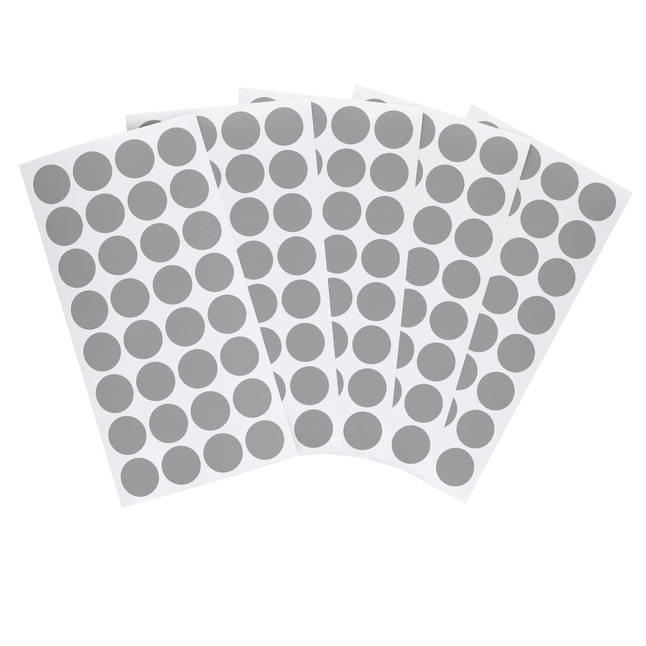 CraftWerk Rubbelaufkleber Silber Rund 160er Pack - Rubbel Sticker um Rubbellose selbst zu machen - Ø 2,5 cm