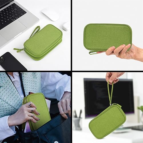 Miniatura 6 de Organizador electrónico de viaje, bolsa para accesorios de cable, estuche para cable, cordón, cargador, teléfono, banco de energía, auriculares