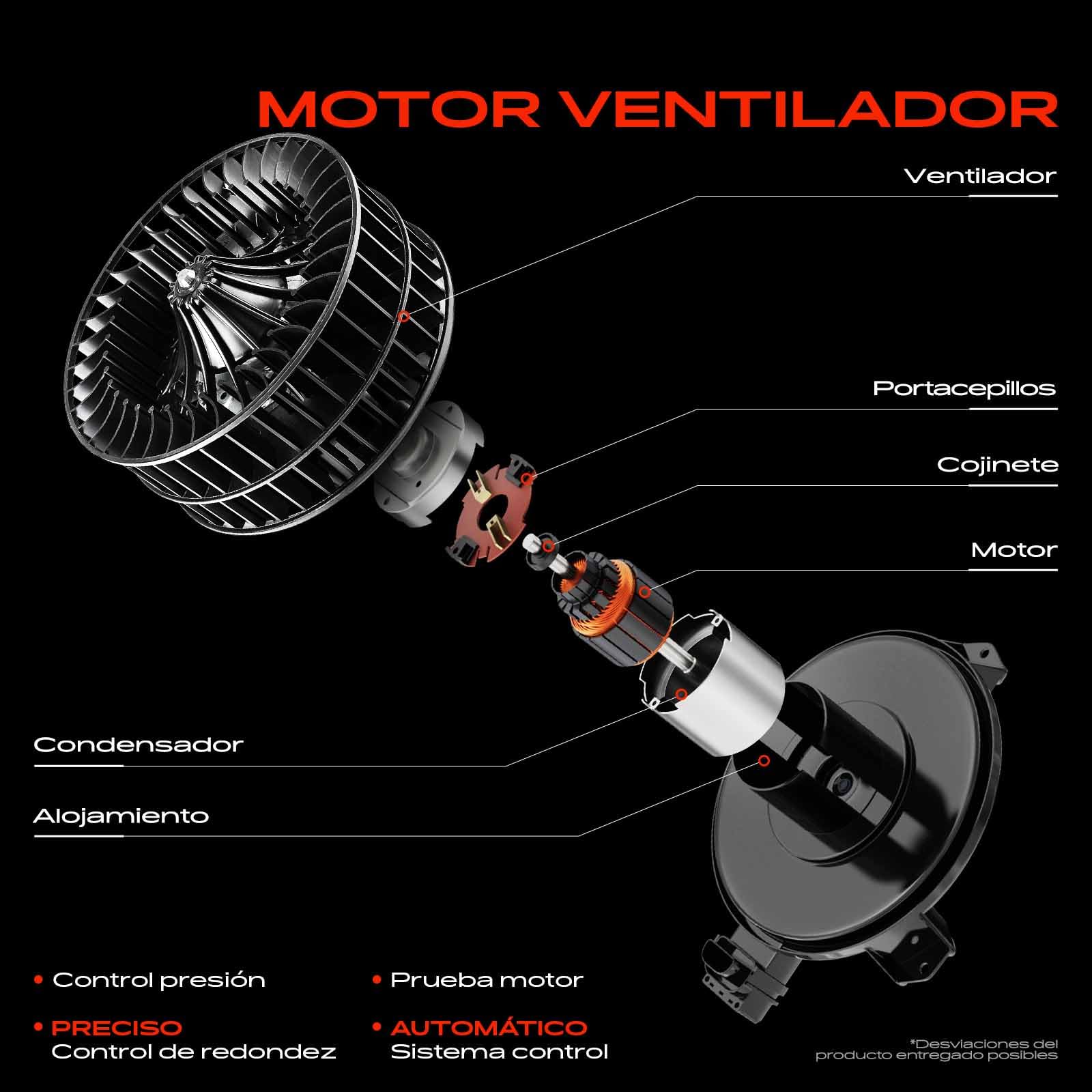 Frankberg Motor del ventilador del calefactor Compatible con Leon 5F1 Superb III Touring 3V5 Leon ST 5F8 A3 Sportback 8VA 8VF Superb III 3V3 Replace# 5Q1819021B