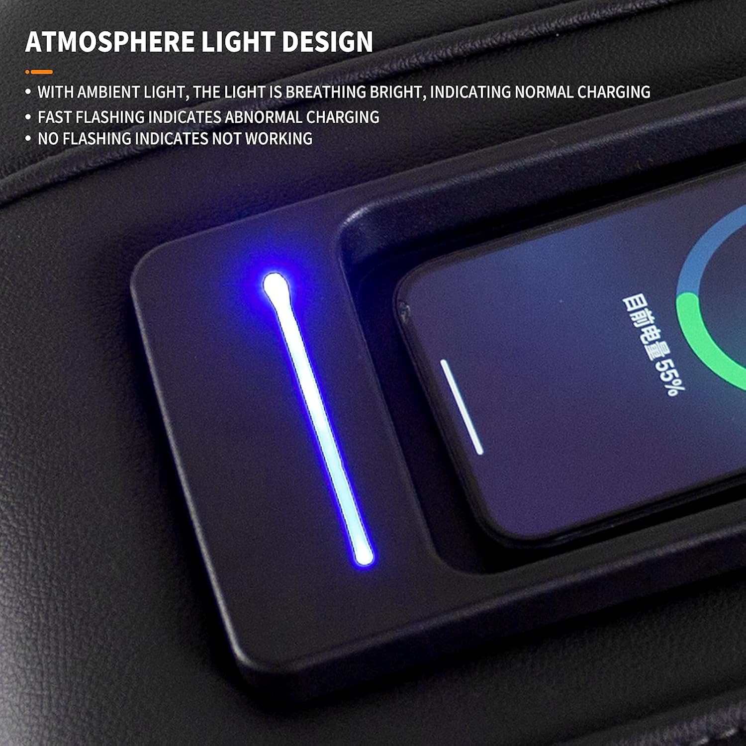 Best Cyber Deals 🔥 Bomely Fit Chevrolet Silverado GMC Sierra Wireless Charger Tray 15W Fast Center Console Wireless Phone Charging Pad 2019-2021 2022 Chevy Silverado GMC Sierra 1500 2500HD 3500HD Accessories