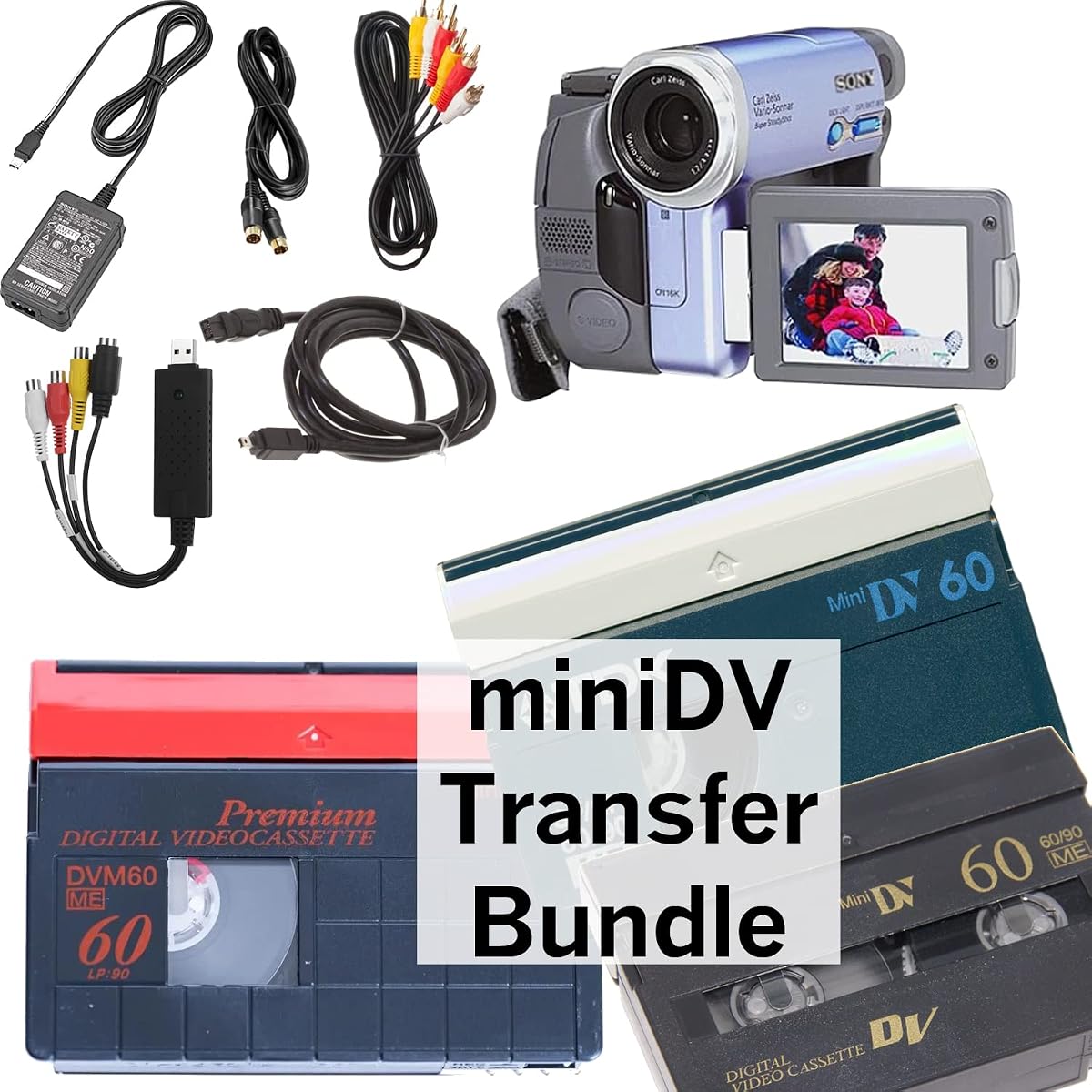 Tech Collector miniDV Player Transfer Bundle