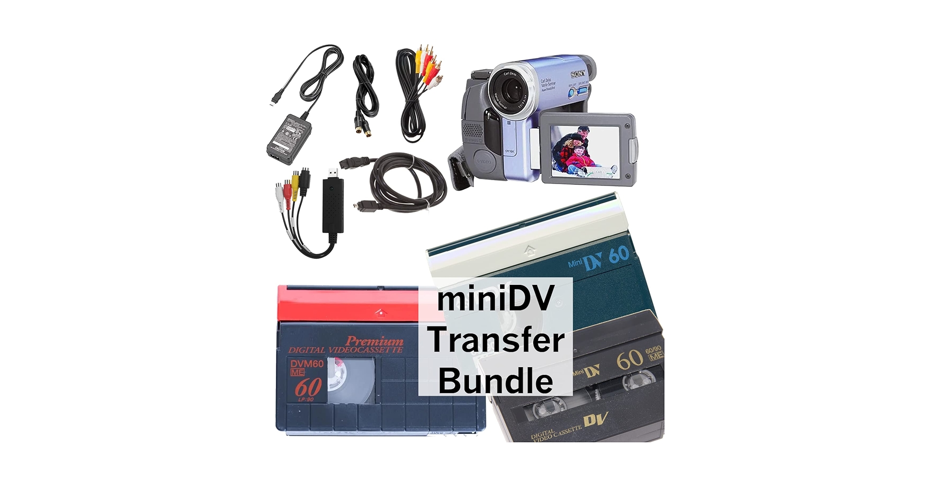 Amazon.com: Tech Collector miniDV 播放器傳輸套組,適用於數位化