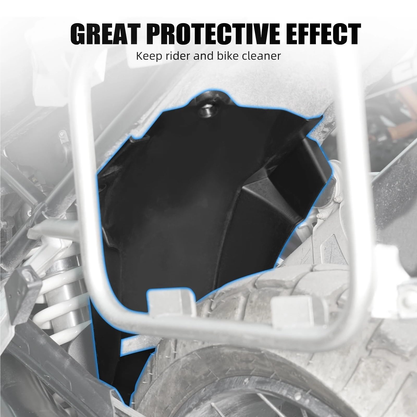 Przednia szyba motocyklowa Pasuje do BMW R1250GS 2018-2023 R1250GS R 1250 GS Tylny błotnik motocyklowy Tylny błotnik wewnętrzny koła przedłużenie błotnika
