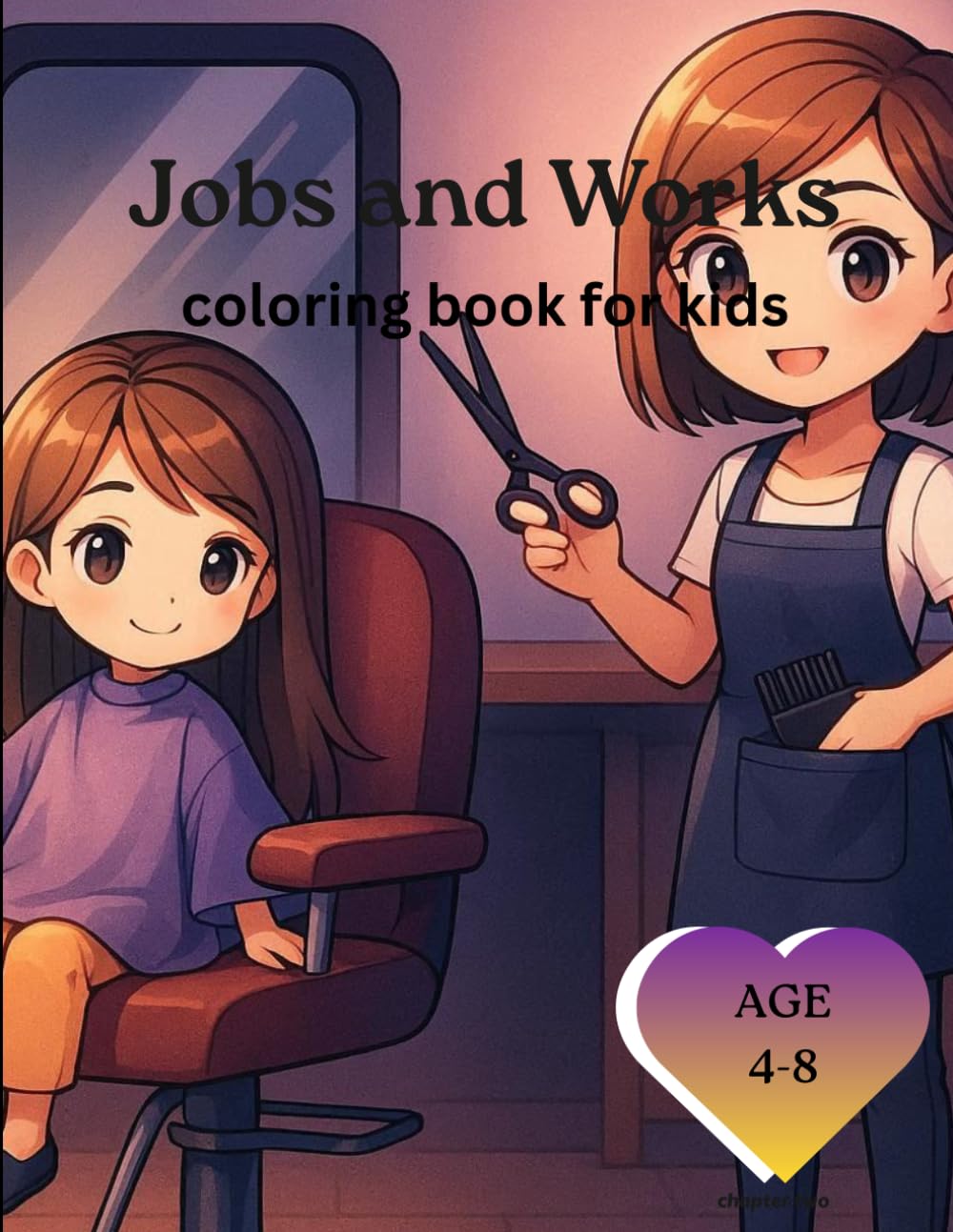 Jobs and works: Coloring book for kids