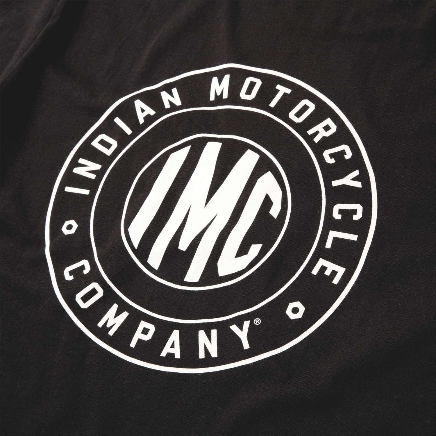 Indian Motorcycle Men's Circle Cotton Classic Fit T-Shirt, Black - 2862889