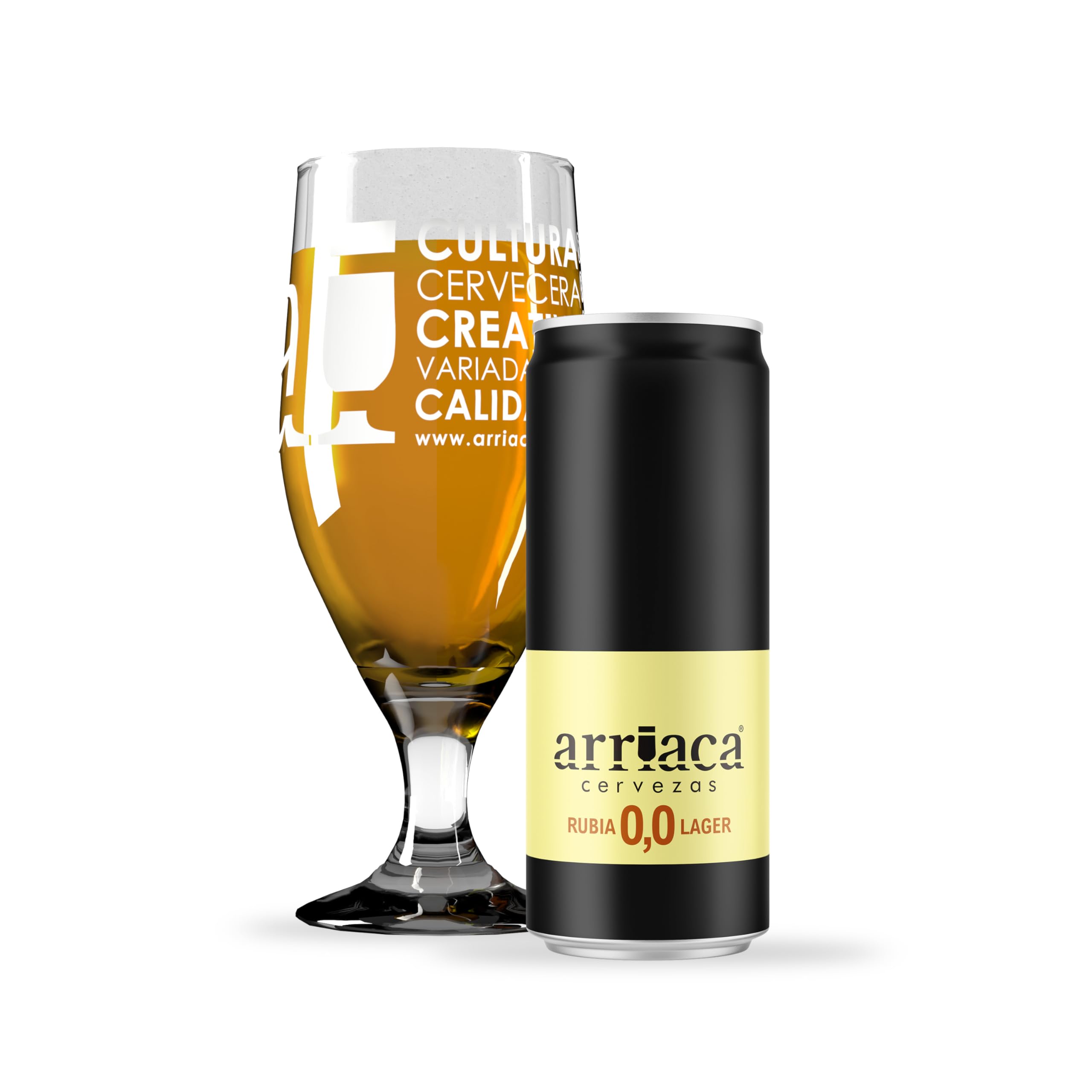 Cerveza Premium Arriaca IPA SIN ALCOHOL Y SIN GLUTEN en Pack Fabricación Artesanal (24 Latas 33cl)