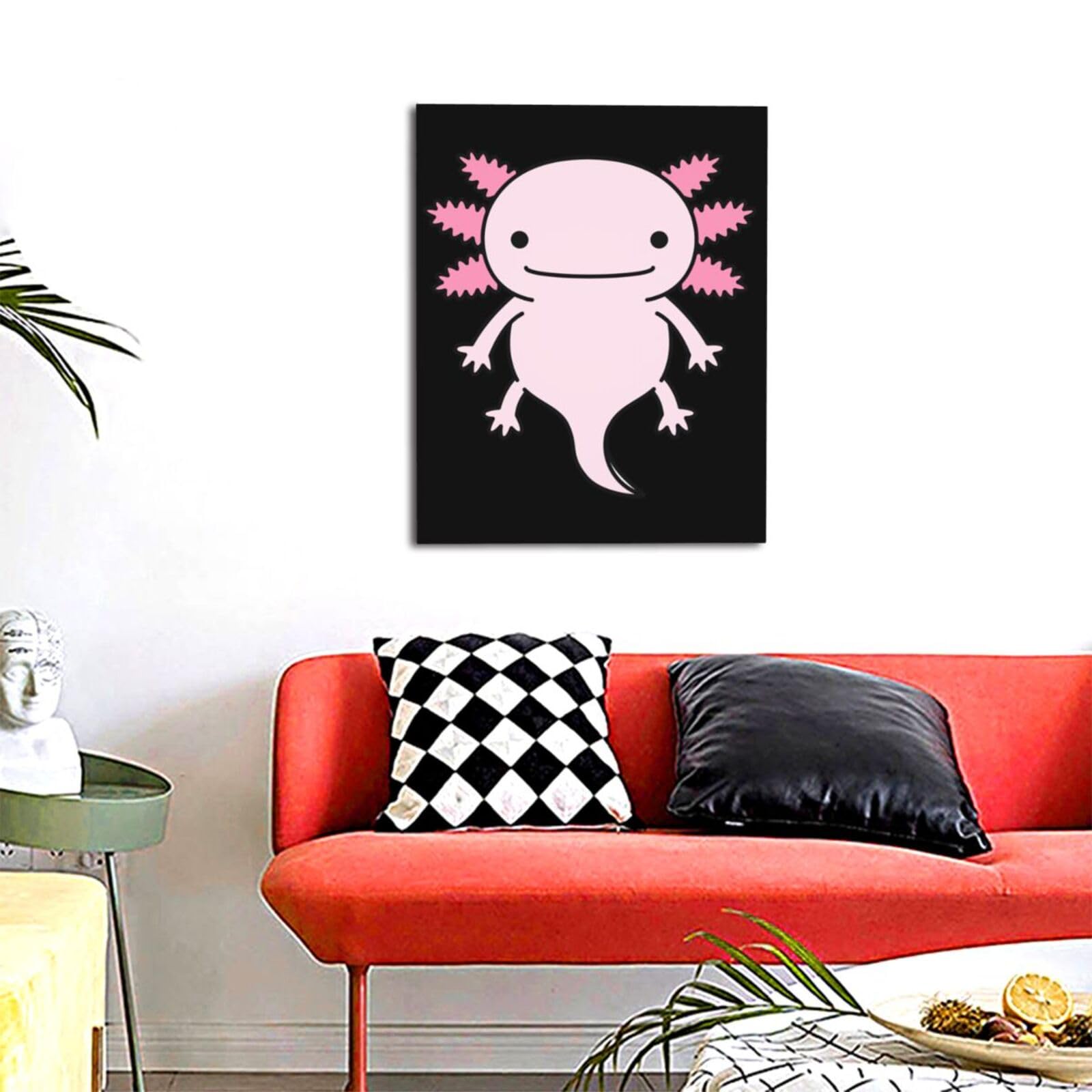 Amazon.co.jp: 魚類 ウーパールーパー アニメ アートパネル アート