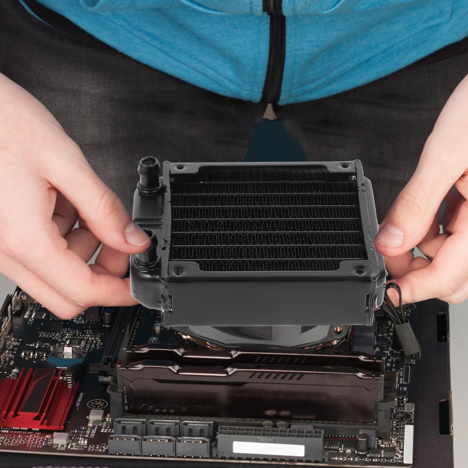 SHINEOFI 4 Piezas Radiador de Refrigeración para Pc Disipador para Ordenadores el Rendimiento y Reduce Temperatura para Equipos Médicos Belleza