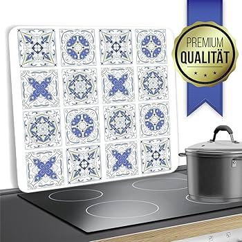 WENKO Universele Kookplaat 3-in-1 - Glazen Snijplaten Voor Alle Soorten Fornuizen Gehard Glas 50 X 18 45 X 56 Cm Transparant