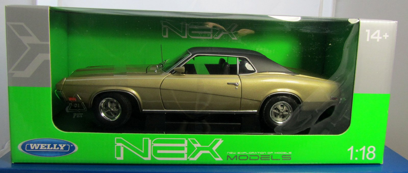 Welly Cougar Xr7 1970 1/18 En Boite B6 - FR