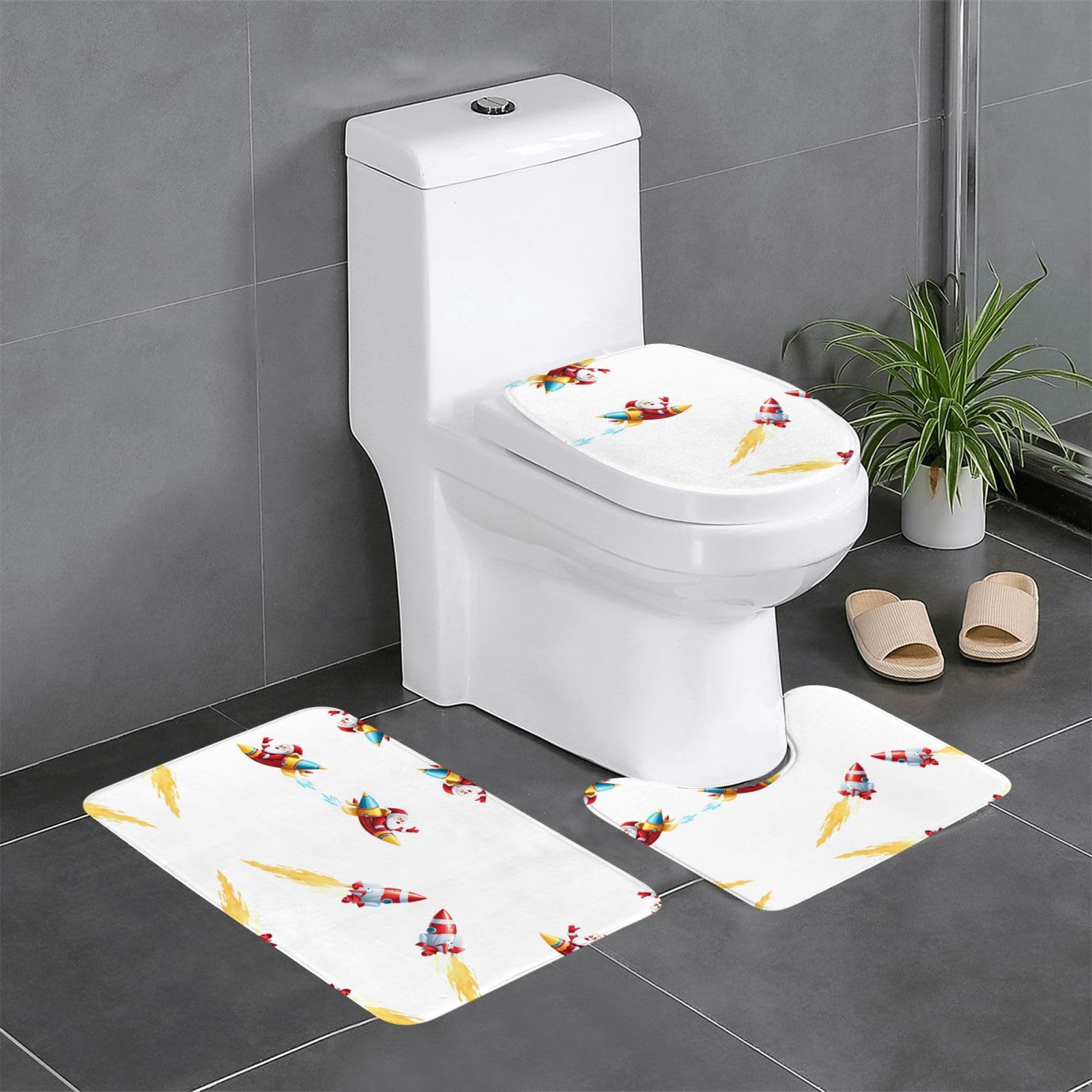 Tapis de sol de salle de bain lot de 3, une idée cadeau originale pour Noël