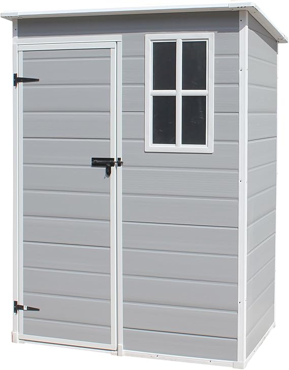 Panana Plastic Garden Storage Shed Outdoor Storage Includes Plastic ...