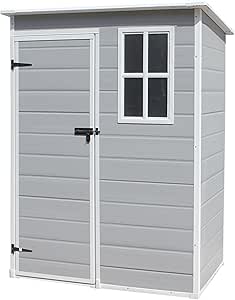 Panana Plastic Garden Storage Shed Outdoor Storage Includes Plastic ...