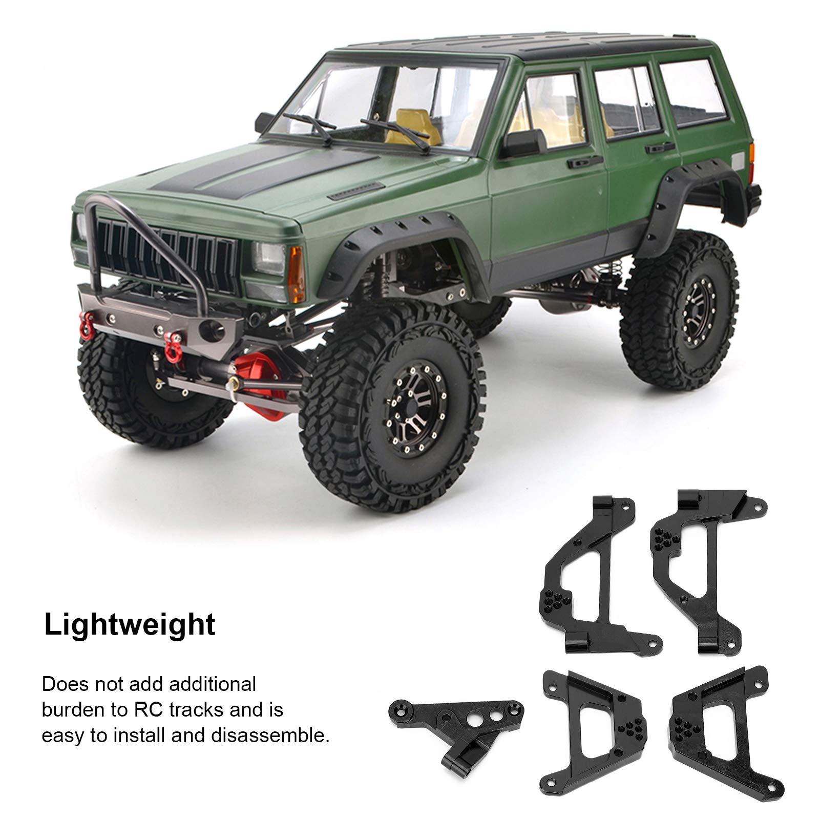 Kit De 4 Supports D'amortisseur En Alliage D'aluminium Pour RC Crawler SCX10 1/10 - Hauteur Et Angle Réglables - Améliore La Suspension - 2