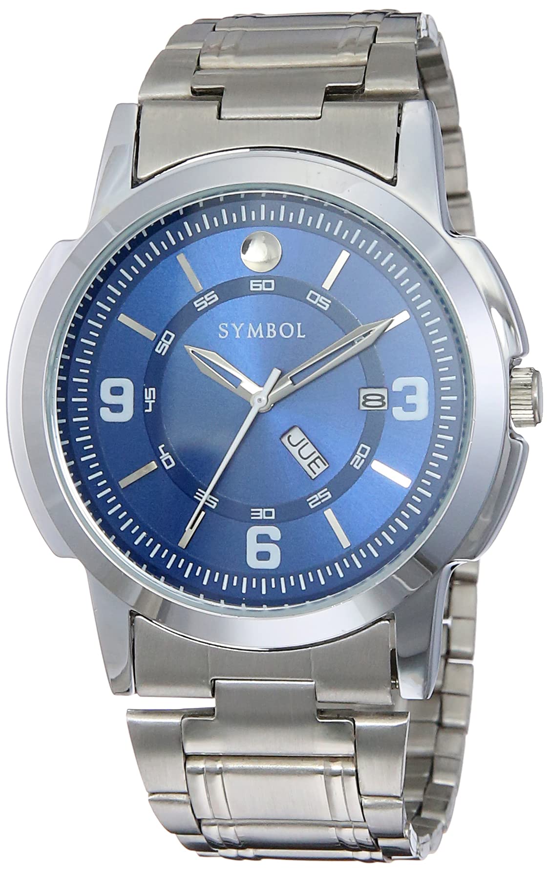 Amazon Brand - Symbol Men Stainless Steel Analog Silver Dial Watch-Az-Sym-Ss21A-17D, Band Color-Black (B08ZJ21XPW) Amazon Price History, Amazon Price Tracker