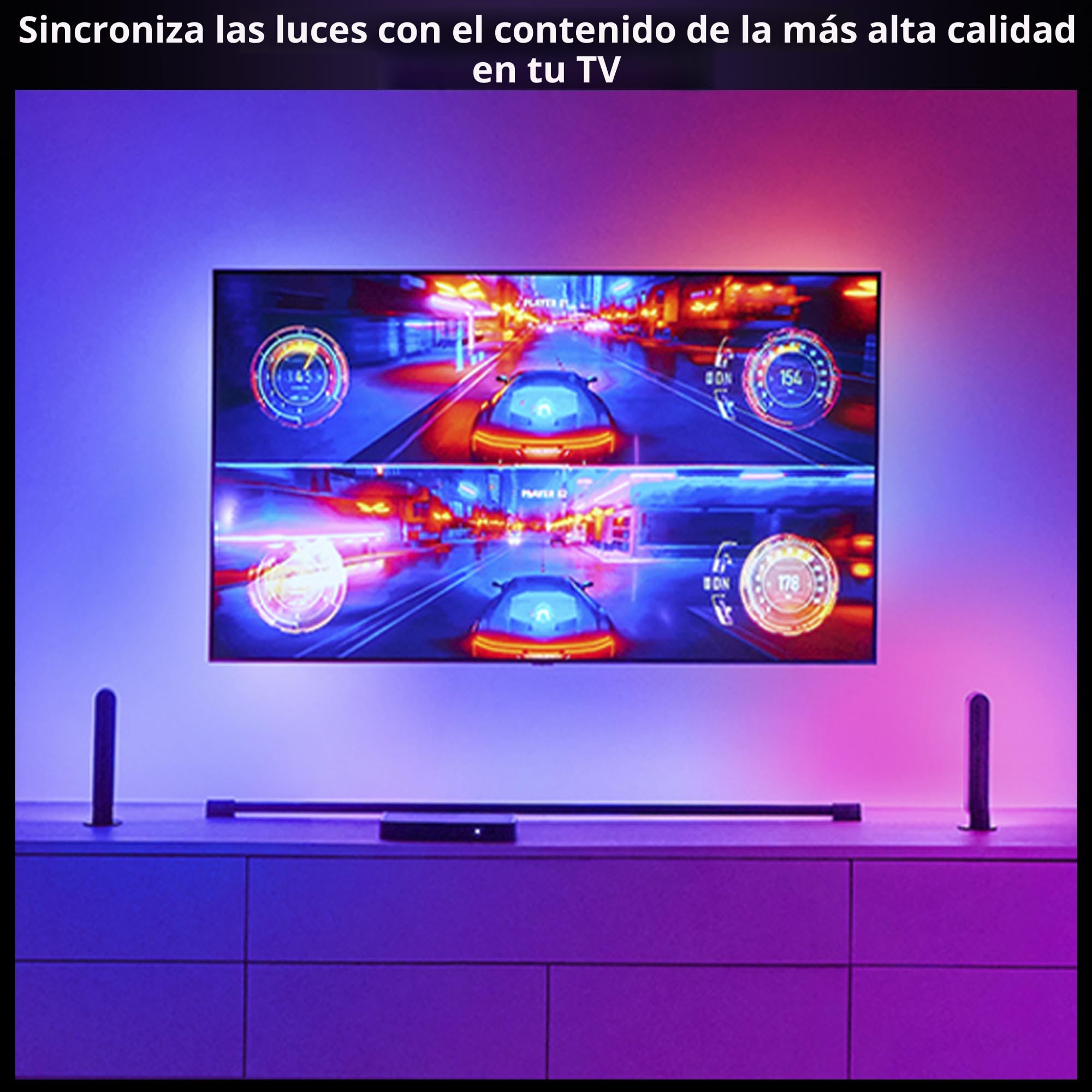 Amazon.com: Philips Hue Play HDMI Sync Box 8K, sincroniza hasta 10