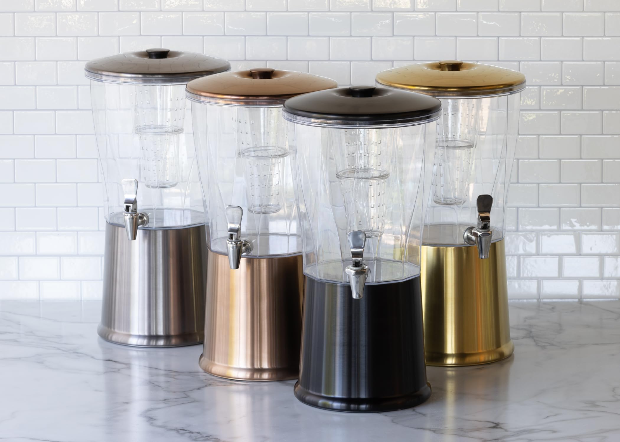 VEVOR Kit Colonne à Bière Double Robinet En Acier Inox - Distributeur De Bière Avec Régulateur W21,8 Et Coupleur Fût Système A