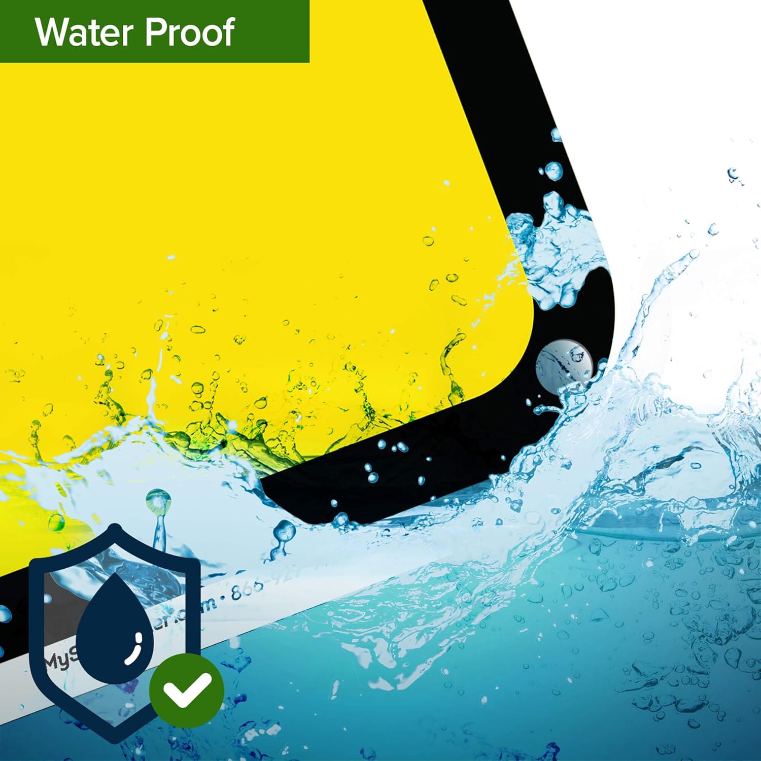 Private Driveway no Turnaround Sign No Turn Dead End Sign, 18"x24" Polyethylene, Indoor/Outdoor Use, USA MADE By My Sign Center