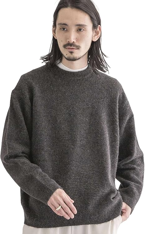 Amazon アーバンリサーチ セーター シャギー起毛クルーネックニット メンズ Ur07 12m004 Mixblk L セーター 通販