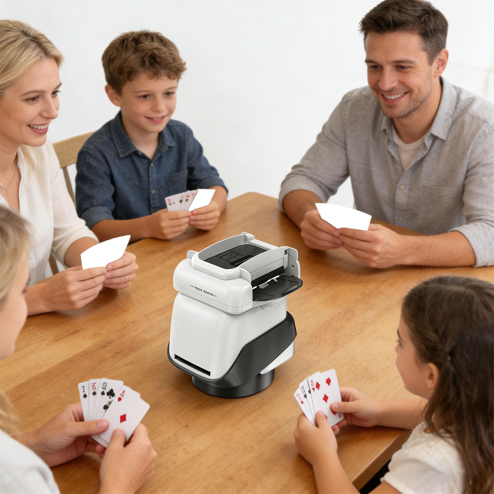 Barajadores de cartas de durabilidad que ofrecen barajado rápido e integración de llamadas para principiantes y lugares de entretenimiento barajadores inteligentes