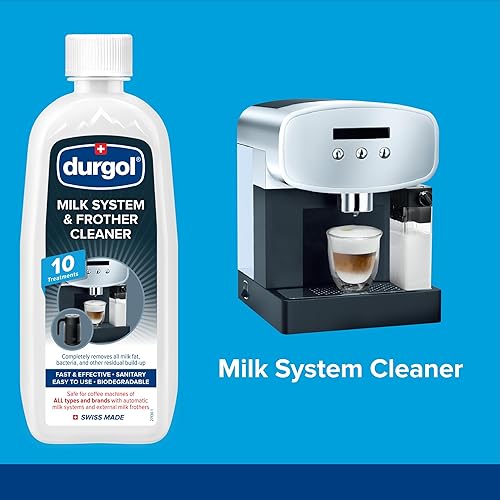 Miniatura 7 de Durgol Swiss Espresso, descalcificador y descalcificador, 4.2 onzas líquidas (paquete de 4) sistema de leche y limpiador de espumador para todas las