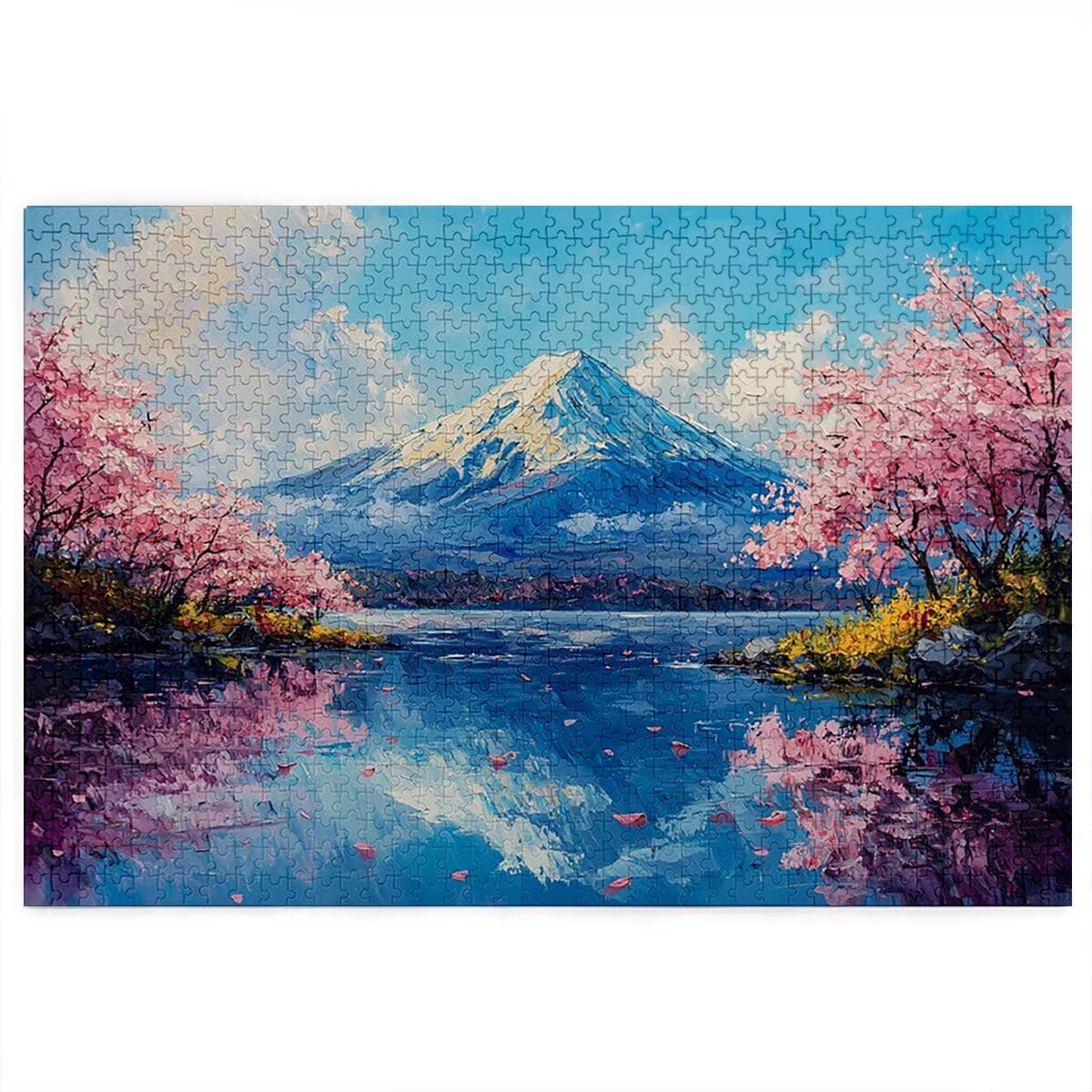 Puzzle 2000 Piezas Adultos, Puzzle 2000 Piezas de Madera, Rompecabezas para Adultos Monte Fuji Patrón, Rompecabezas Desafiante para Toda la Familia, Regalos Originales para Mujer, Tema: Paisaje, R-50