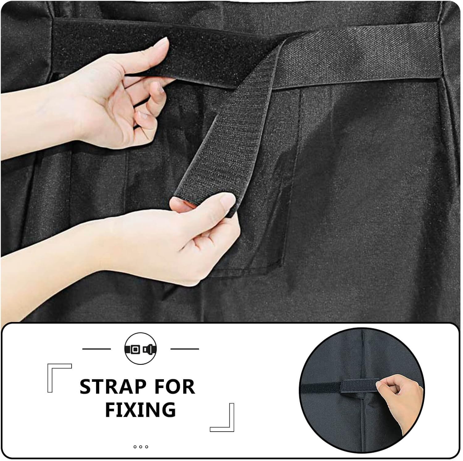 Grisun Grill Cover for Oklahoma Joe's Longhorn Combo Grill, Anti-Fade Waterproof BBQ Cover for Oklahoma Joe's Charcoal/LP Gas/Smoker Combo, Fabric Handle for Easy Put On and Take Off, 600D Polyester - Image 5