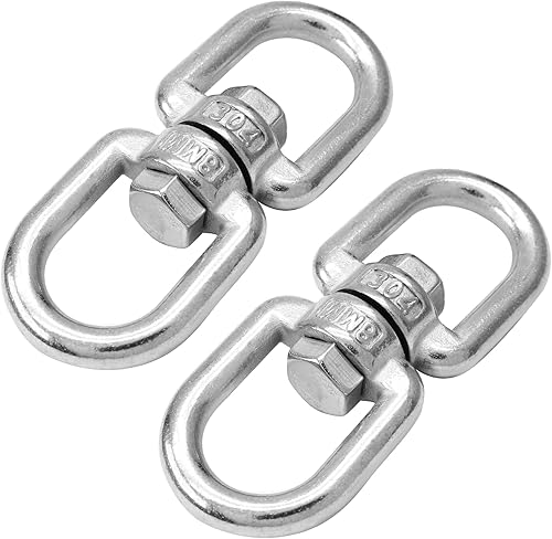 Miniatura 32 de Columpio giratorio de acero inoxidable M12 304 de alta resistencia, dispositivo giratorio de 360 grados, accesorio para colgar para columpio