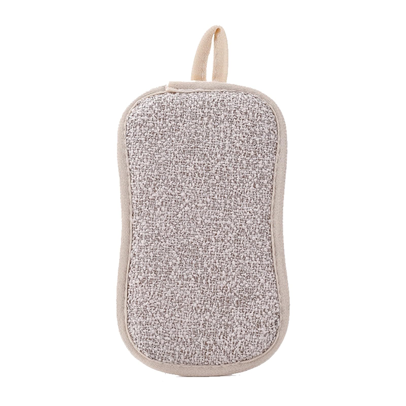 Towel Sponge Cleaning Wiping Dish Rags 2Sided Cloth Absorbent Kitchen Grease Cleaning Supplies Jewelry and Beige One Size