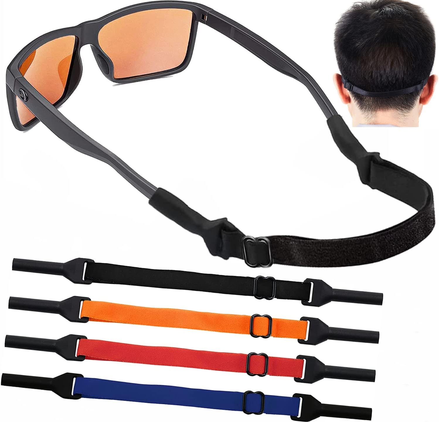 Adjustable Glasses Strap, 4Pcs No Tail Eyeglass Straps Glasses Holder
