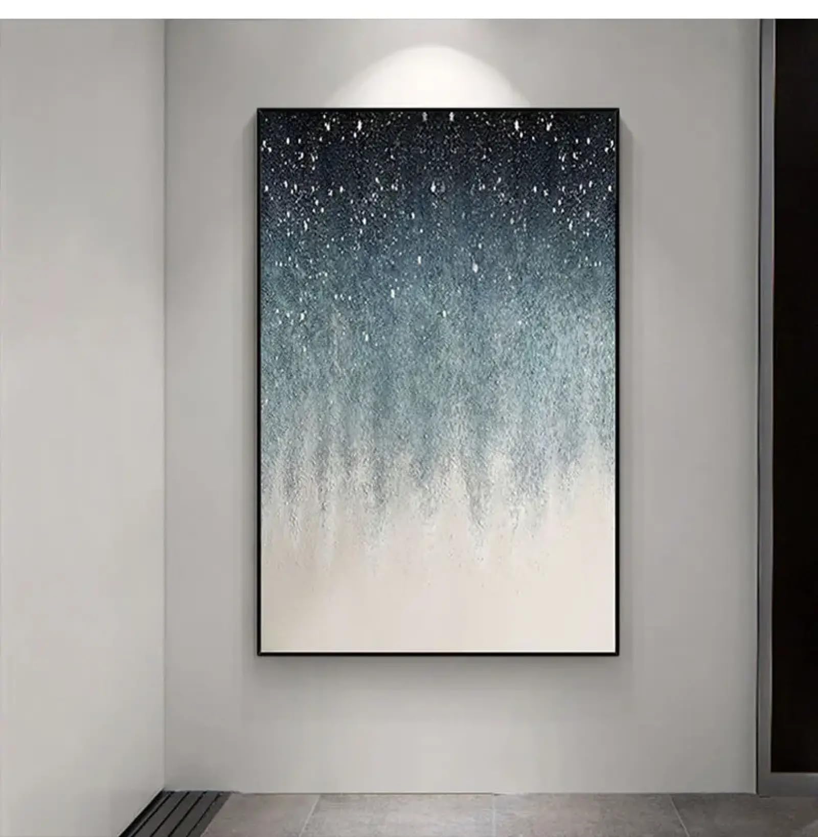Décoration d'intérieur ciel étoilé brillant avec affiche abstraite et toile 30x60 - 7